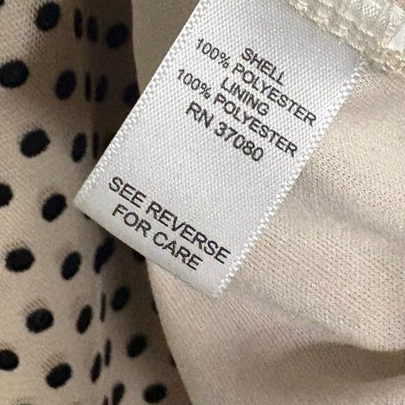 Cato Tan And Black Polka Dot Blouse Size 26/28W - Picture 8 of 9